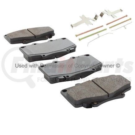 1002-0502M by MPA ELECTRICAL - Quality-Built Work Force Heavy Duty Brake Pads w/ Hardware