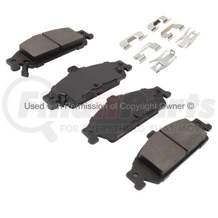 1002-0727M by MPA ELECTRICAL - Quality-Built Work Force Heavy Duty Brake Pads w/ Hardware