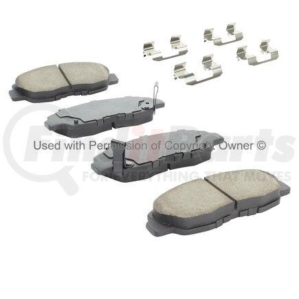 1002-0764AM by MPA ELECTRICAL - Quality-Built Work Force Heavy Duty Brake Pads w/ Hardware