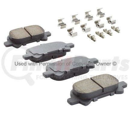 1002-0828AM by MPA ELECTRICAL - Quality-Built Work Force Heavy Duty Brake Pads w/ Hardware