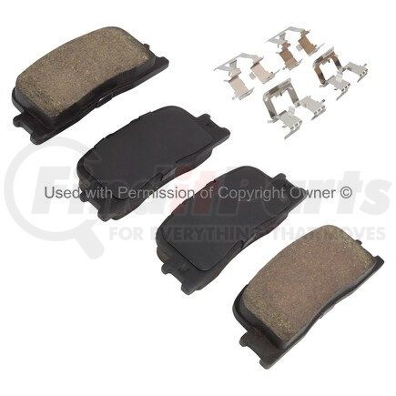 1002-0885AM by MPA ELECTRICAL - Quality-Built Work Force Heavy Duty Brake Pads w/ Hardware