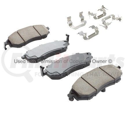 1002-0888AM by MPA ELECTRICAL - Quality-Built Work Force Heavy Duty Brake Pads w/ Hardware