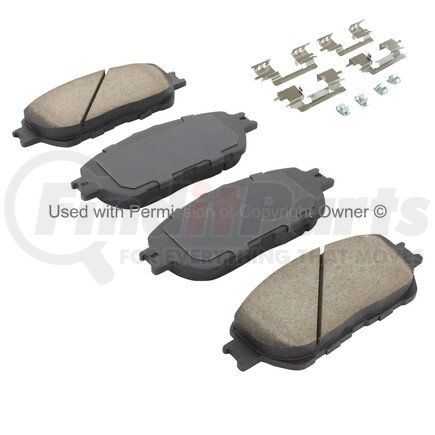 1002-0906M by MPA ELECTRICAL - Quality-Built Work Force Heavy Duty Brake Pads w/ Hardware