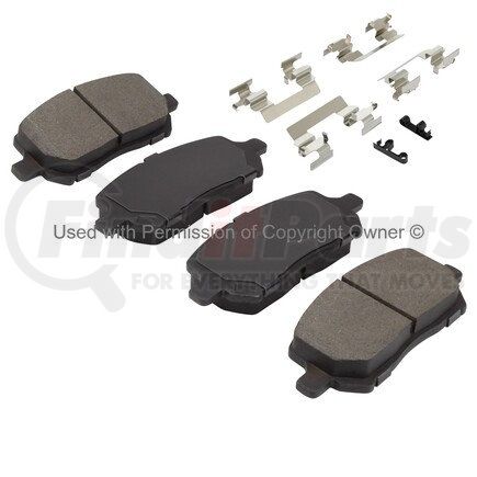 1002-0956M by MPA ELECTRICAL - Quality-Built Work Force Heavy Duty Brake Pads w/ Hardware