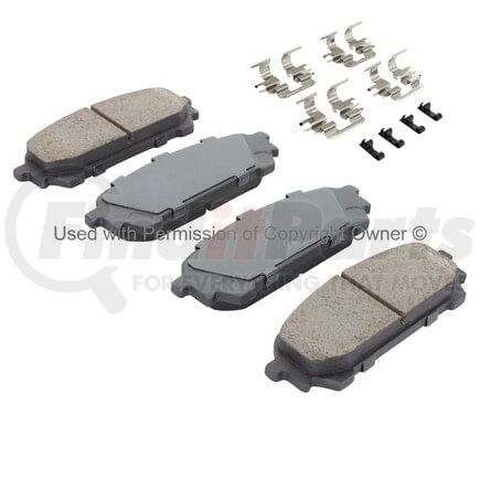 1002-1004M by MPA ELECTRICAL - Quality-Built Work Force Heavy Duty Brake Pads w/ Hardware