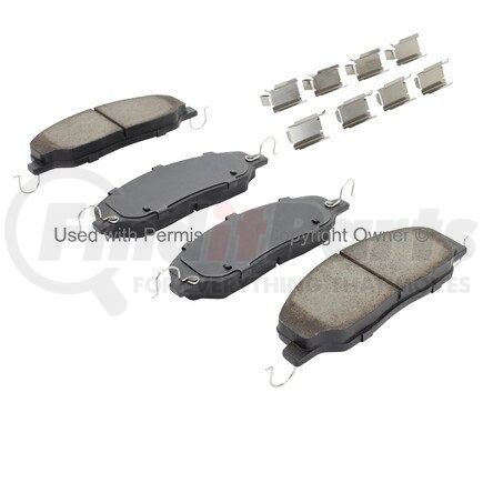 1002-1081M by MPA ELECTRICAL - Quality-Built Work Force Heavy Duty Brake Pads w/ Hardware