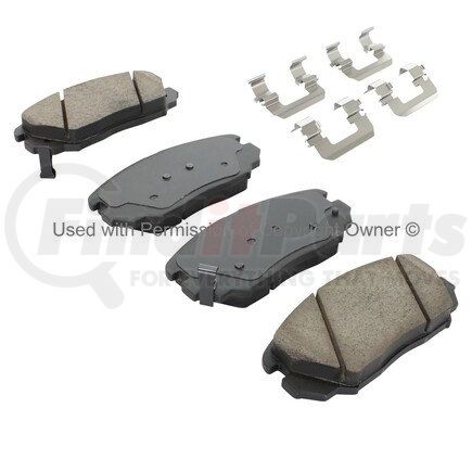 1002-1125M by MPA ELECTRICAL - Quality-Built Work Force Heavy Duty Brake Pads w/ Hardware