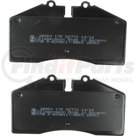 20953 175 9 by ZIMMERMANN - Disc Brake Pad for PORSCHE