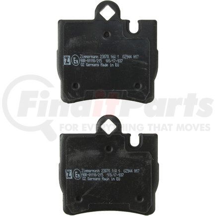 230781601 by ZIMMERMANN - Disc Brake Pad