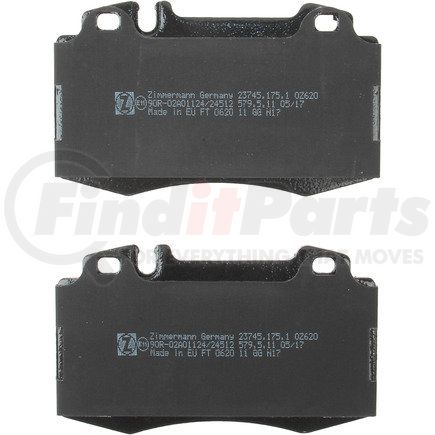 23745 175 1 by ZIMMERMANN - Disc Brake Pad for MERCEDES BENZ