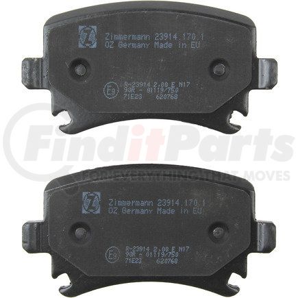 23914 170 1 by ZIMMERMANN - Disc Brake Pad for VOLKSWAGEN WATER