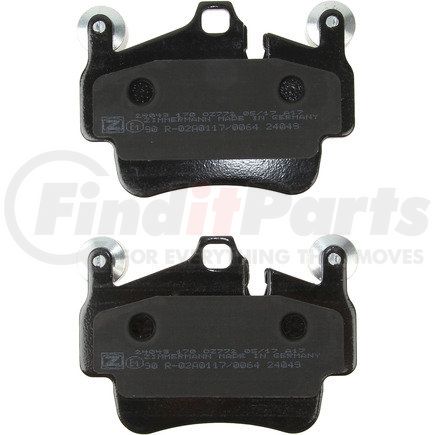 24049 170 9 by ZIMMERMANN - Disc Brake Pad for PORSCHE