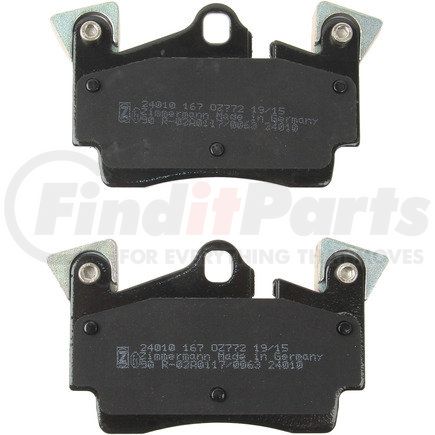 24010 165 9 by ZIMMERMANN - Disc Brake Pad for PORSCHE