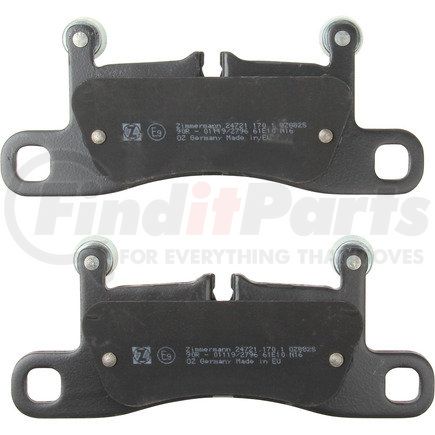 24721 170 1 by ZIMMERMANN - Disc Brake Pad for VOLKSWAGEN WATER