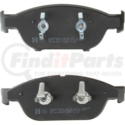 25158 200 2 by ZIMMERMANN - Disc Brake Pad for VOLKSWAGEN WATER