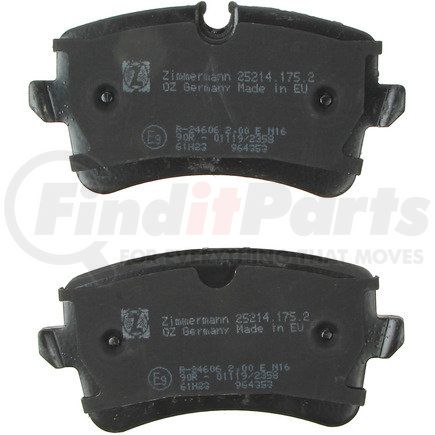 25214 175 2 by ZIMMERMANN - Disc Brake Pad for VOLKSWAGEN WATER