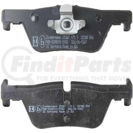 25307 175 1 by ZIMMERMANN - Disc Brake Pad for BMW