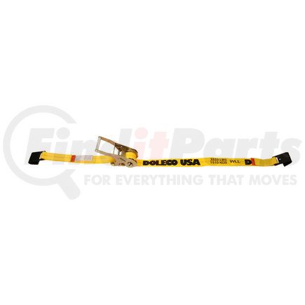 23470227 by DOLECO USA - 2"x27' Ratchet strap w/FLatHooks, With AST Buckle