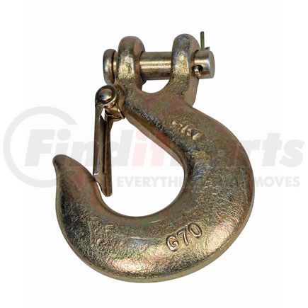 23600058 by DOLECO USA - Slip Hooks G70 - Zinc Plated - With Safety Latch, 1/4", 2,750 lbs. WLL