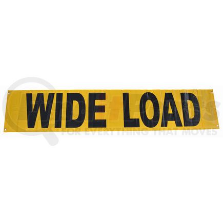 28000006 by DOLECO USA - 18" x 84" Wide Oversized Load Banner w/ 4 ropes