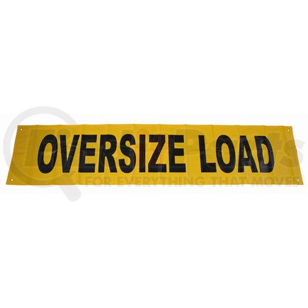 28000008 by DOLECO USA - 14" x 72" Wide Oversized Load Banner w/ 4 ropes