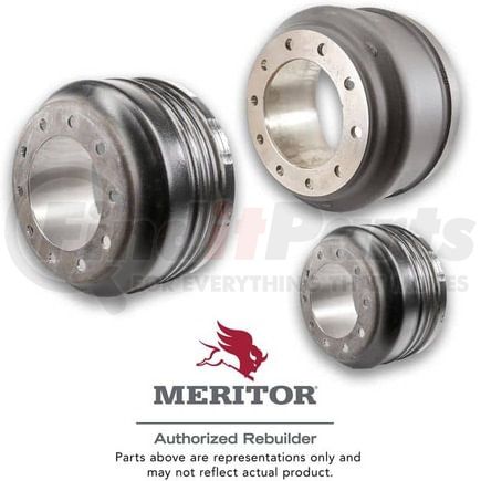 85123399002 by MERITOR - Brake Drum - 16.50 x 6.00 in. Brake Size, Cast Balanced