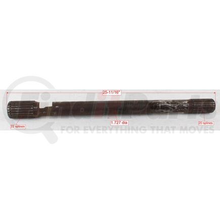 3202G7547 by MERITOR - AXLE SHAFT