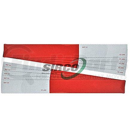 CT11R7W2X18 by SIRCO - Multi-Purpose Tape - Conspicuity Tape 2" x 18" Strips (11" Red, 7" Silver)