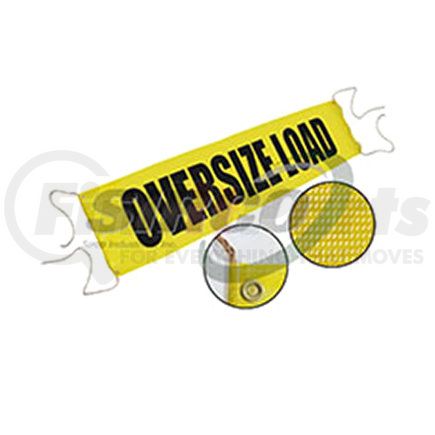 WB1000 by SIRCO - Display Banner - 18" x 84" Mesh Oversize Load Banner with Grommets & Rope