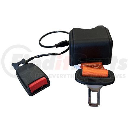 RB-ORANGE-60-ELE by THE UNIVERSAL GROUP - Seat Belt - Retractable, Normally Open Switch, 60" Length Buckled End-to-End, 5 Amps