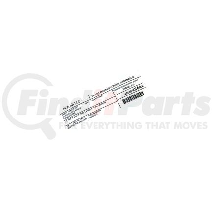 47480486AA by MOPAR - LABEL