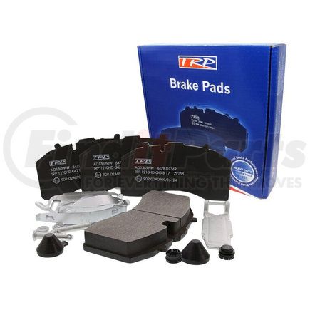 AD1369HW by TRP - Disc Brake Pad with Hardware, On-Highway, For Bendix ADB22X Calipers