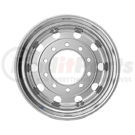 84DV07 by ALCOA - Aluminum Wheel - 22.5" x 12.25" Wheel Size, Hub Pilot, High Polish, Dual Valve