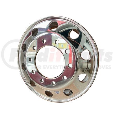 882671 by ALCOA - Aluminum Wheel - 22.5" x 8.25" Wheel Size, Hub Pilot, Mirror Polish Outside Only