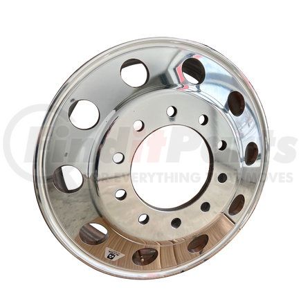 98U631DB by ALCOA - Aluminum Wheel - 24.5" x 8.25" Wheel Size, Hub Pilot, Mirror Polish Outside Only with Dura-Bright