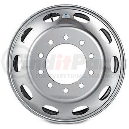 98U671 by ALCOA - Aluminum Wheel - 24.5" x 8.25" Wheel Size, Hub Pilot, Mirror Polish Outside Only