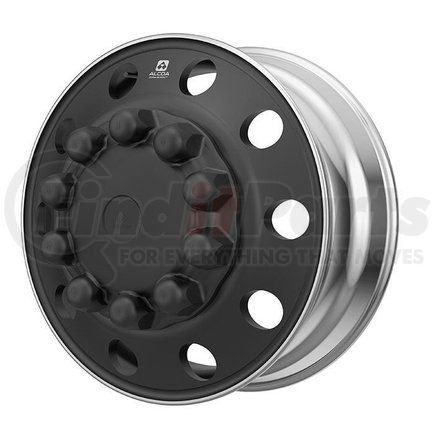 ALU ULT39BLK by ALCOA - Aluminum Wheel - 22.5" x 8.25" Wheel Size, Hub Pilot, Dura-Black