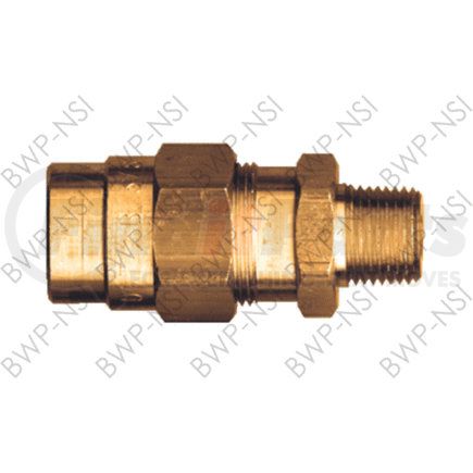 BWP-NSI M-300 Air Brake Fitting BrsFtg RbrHse Comp Coupler