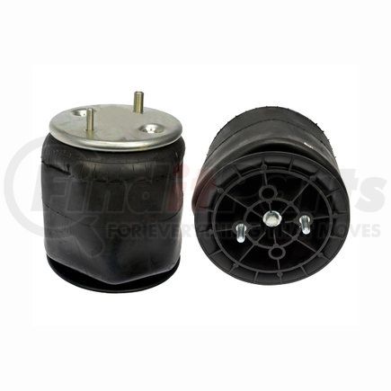 452-9865L by DAYTON PARTS - Air Spring - Rolling Lobe, Rubber, Steel Piston, 23.0 in. Max Height, 7.5 in. Min Height