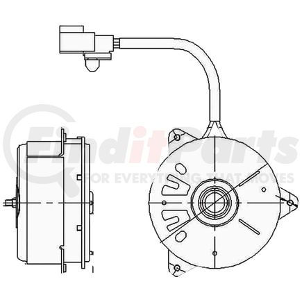 2312148 by GLOBAL PARTS DISTRIBUTORS - gpd Electric Cooling Fan 2312148