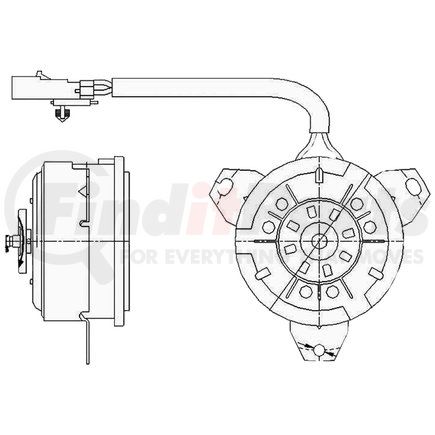 2312200 by GLOBAL PARTS DISTRIBUTORS - gpd Electric Cooling Fan 2312200