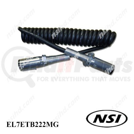 BWP-NSI M-5040 Accessory Wiring Harness ElectCoil 7 Way 15'