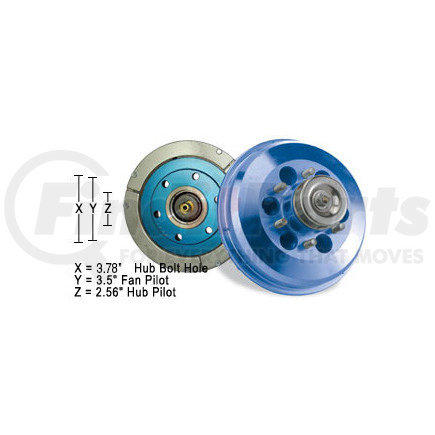 1090-09500-03 by KIT MASTERS - Kysor Style ON/OFF Engine Cooling Fan Clutch - with (6) Front Access Holes