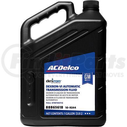 10-9244 by ACDELCO - Dexron™ VI Automatic Transmission Fluid - Full Synthetic, 1 Gallon (3.8L)