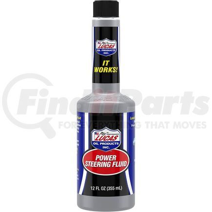 10823 by LUCAS OIL - Power Steering Fluid - 12 Fl. Oz. (355ml)