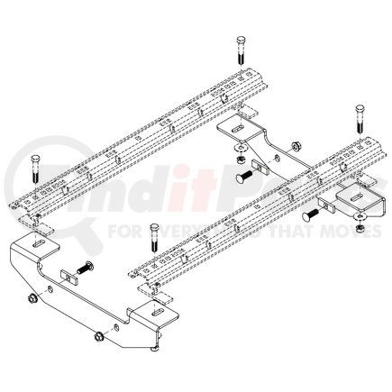 8552010 by DEMCO - Fifth Wheel Trailer Hitch Bracket - For Premier Series High Jacker, Frame Brackets, Bolt-On