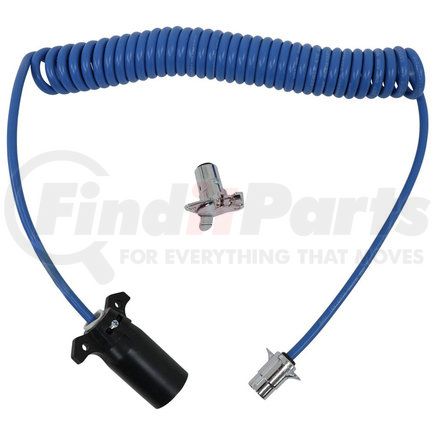 9523069 by DEMCO - Trailer Wiring Adapter Connector - Coil, 7-way to 4-way, 84 in., Blue