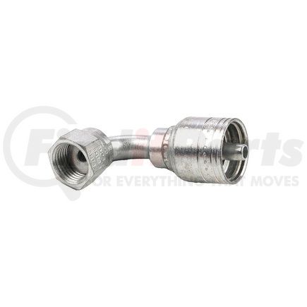 04Z-A24 by WEATHERHEAD - Eaton Weatherhead Z Series Crimp Hose Fittings Female ORS Swivel Short Drop 90 Elbow