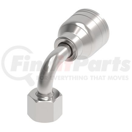 06Z-62D by WEATHERHEAD - Eaton Weatherhead Z Series Crimp Hose Fittings Female Swivel DIN 24 Seat 90 Light