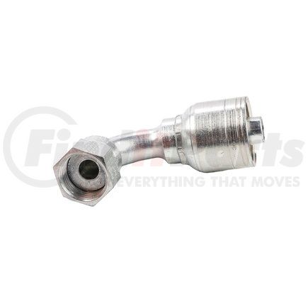 08Z-A28 by WEATHERHEAD - Eaton Weatherhead Z Series Crimp Hose Fittings Female ORS Swivel Short Drop 90 Elbow